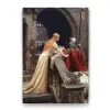 Tanrı Korusun temalı Edmund Blair Leighton tablosu 50x75 cm