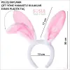Tavşan Kulağı Taç; Peluş, Pembe