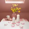 Tealight mumluk, pembe, 3 cm
