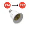 Tek-İş E14 den E27 e Dönüştürücü Duy - Pratik ve Güvenli Çözüm E27 To E14 Duy Dönüştürücü