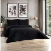 Tek Kişilik Yatak Örtüsü Gece Siyahı