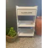 TEKERLEKLİ ÇEKMECELİ ÜRÜN ETEJERİ BEYAZ