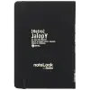 Tekstil Kapaklı Çizgili Defter A6, Beyaz