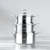 Tencere, Silver 6 Parça Paslanmaz Çelik Mini Seti (12-14-16 cm)