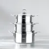 Tencere, Silver 6 Parça Paslanmaz Çelik Mini Seti (12-14-16 cm)