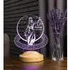 Themis Adalet Sembollü İsimli 3D LED Masa Lambası