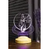 Themis Adalet Sembollü İsimli 3D LED Masa Lambası