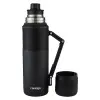 Thermal Bardaklı Çelik Termos 1.2L Siyah