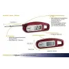 Thermo Jack katlanır problu dijital termometre, bordo