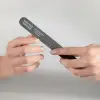 Törpü 100/180 Düz Oval Siyah