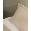 Triangle bej King Size yatak örtüsü