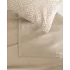 Triangle bej King Size yatak örtüsü