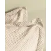 Triangle bej King Size yatak örtüsü