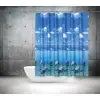 Tropik Banyo Duş Perdesi 8852 Çift Kanat 2x120x200