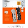 TSK19010 Powersurge 3-Surge Protectıon Plug-1050 Joule- Wıth Cable Siyah