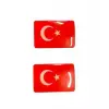 Türk Bayrağı 2li 3D Sticker