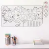 Türkiye Haritası Akıllı Kağıt Tahta, 48x93 cm