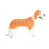 Turuncu Beyaz Lessie Köpek Model Figürü