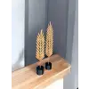 Tüy Şeklinde Modern Ev Dekoru (2li) (Bronz)