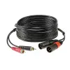 TwinKablo Siyah 2m 2x Rca - 2x Xlr Erkek