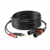 TwinKablo Siyah 2m 2x Rca - 2x Xlr Erkek