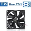 TXCCF08BK 8cm Siyah Kasa Fanı