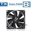 TXCCF08BK 8cm Siyah Kasa Fanı