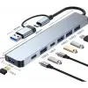 Type-C 7in1 Usb 3.0 Hub, USB/Type-c To USB A, USB C Macbook uyumlu Çevirici