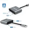 Type-C HDMI VGA USB Dönüştürücü Adaptör