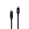 Type-C - Lightning iPhone Şarj Kablosu, 30W PD Hızlı Şarj, 2m, LED Örgü, 480Mbps, X6427