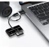 Type-C Micro USB 3in1 SD MicroSD Kart Okuyucu OTG Çevirici Kablosu 5256