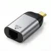 Type-C to Ethernet Çevirici Mini Adaptör - 1000 Mbpse Kadar Hız - USB-Cden RJ45 Gigabit LAN Dönüştürücü - Alüminyum Gövde - Windows/macOS/Linux Uyumlu - Tak Çalıştır