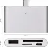 Type-C USB 3.1 SD, MicroSD ve TF kart okuyucu hub