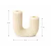 U Şekilli Dekoratif Mumluk | Konik Mumluk ve Modern Şamdan