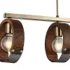Üçlü Sıralı Ahşaplı Antik Avize 3 X E27
