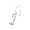 UE330C USB Type-Cden 3 Adet Type-A 3.0 Hub ve Gigabit Ethernet Adaptörü
