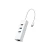 UE330C, USB Type-C den 3 adet Type-A 3.0 Hub ve Gigabit Ethernet Adaptörü