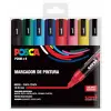 UNI PC 5M Basic Set - 8li Marker Paketi