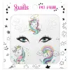Unicorn Crown Yüz Dövmesi