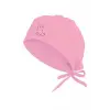 Unisex Pembe Kedi Temalı Hastane Bonesi