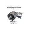 Universal Doğalgaz 1/2 - 1/2 Ocak Dirseği ve Bir Adet Doğalgaz Teflon Bandı