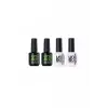 Uno Top Coat Super Shine 15 Ml X2, Uno Rubber Base Coat 15M X2 4lü Set Şeffaf