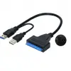 USB 3.0 2.5 3.5 İnç Sata Ssd Hdd Hard Disk Dönüştürücü Adaptör Kablosu