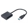 USB 3.0 görüntü adaptörü, USB A - HDMI Tip A, Full HD, 1920 x 1080 piksel, plastik, siyah