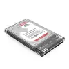 USB 3.0 Micro B Şeffaf 2.5” inch SATA SSD Hard Disk Kutusu
