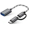 USB 3.0 OTG - Type-C ve Micro USB Veri Şarj Dönüştürücü Adaptör