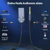 USB Bluetooth 5.0 3.5 Aux Receiver, Aux Wireless Araç Kiti