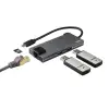 USB-C 3.1 Adaptör, 2xUSB-A, 1xUSB-C, 1xHDMI, 1xEtherne
