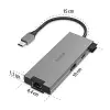 USB-C 3.1 Adaptör, 2xUSB-A, 1xUSB-C, 1xHDMI, 1xEtherne