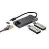 USB-C 3.1 Adaptör, 2xUSB-A, 1xUSB-C, 1xHDMI, 1xEtherne